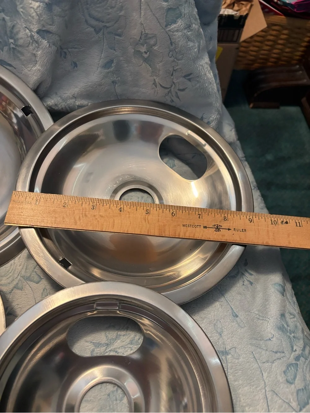 Stovetop Replacement Drip Pans-Silver